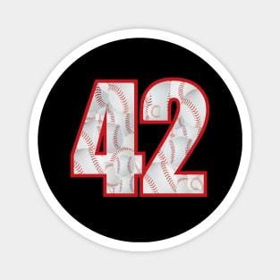 Baseball Number #42 Forty Two Lucky Favorite Jersey Number. Magnet